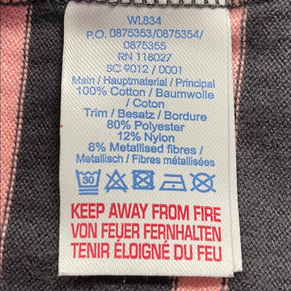 Boden Women’s Longsleeve Brown/Pink Stripe Peter Pan Collar Knit Top 8 EUC - Picture 7 of 10